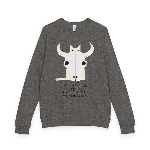 Edie Harper Cat Carson Western Scout Raglan Crewneck Sweatshirt