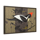 Ivory Billed Woodpecker Charley Harper Framed Giclee Print on Stretched on Canvas-31