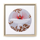 B-r-r-r-r-rdbath Charley Harper Framed Giclee Print on Stretched Canvas-29