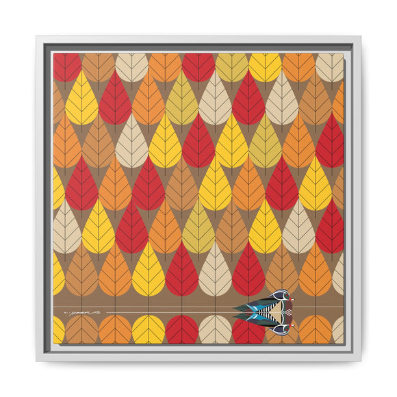 Octoberama Charley Harper Framed Giclee Print Stretched On Canvas