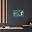 Charley Harper Mystery Of The Missing Migrants Framed Giclee On Canvas Wall  Art-32