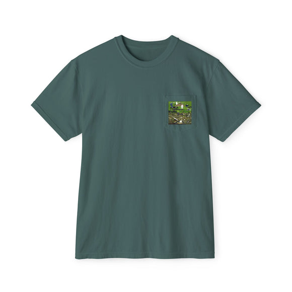 Everglades badge 4 Unisex Garment-Dyed Pocket T-Shirt