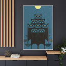 Racpack Charley Harper Framed Giclee Print on Stretched Canvas-109