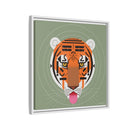 Cool Carnivore Charley Harper Giclee Framed Stretched On Canvas Print-114