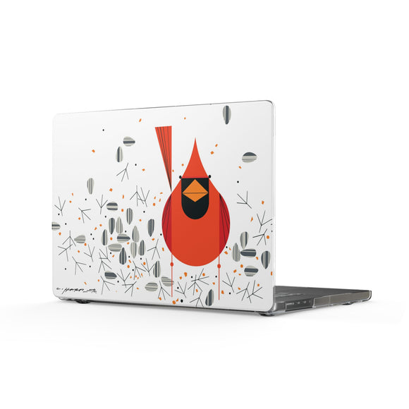 Cardinal Closeup Charley Harper  – Snap-On MacBook Case
