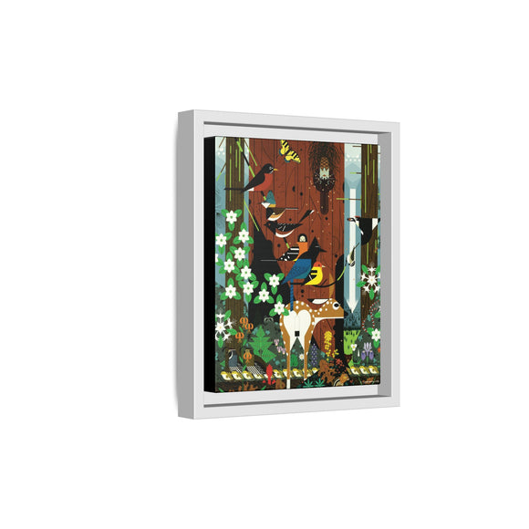 Charley Harper Sierra Range—National Park Service Commission 1990 Framed Giclee Wrapped Canvas Wall Art