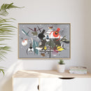 Winter Charley Harper Framed Giclee Print Stretched On Canvas-57