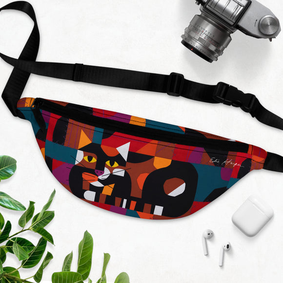 Edie Harper Crazy Cat Crazy Quilt Fanny Pack