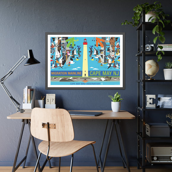 Cape May (Migration Mainline) Charley Harper Framed Poster
