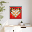 Vowlentine Charley Harper Framed Giclee Print on Stretched Canvas-36