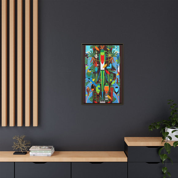 Monteverde Charley Harper Framed Giclee Print Stretched On Canvas
