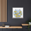 Fishful Thinking Edie Harper Framed Giclee Print on Stretched Canvas-118