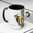 Yellow-Bellied Sapsucker Charley Harper Art Studio Classic Accent Mug 15oz-7