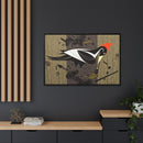 Ivory Billed Woodpecker Charley Harper Framed Giclee Print on Stretched on Canvas-24