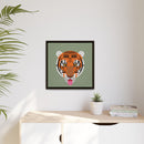 Cool Carnivore Charley Harper Giclee Framed Stretched On Canvas Print-112