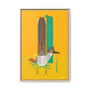 Tall Tail Charley Harper  Framed Giclee Canvas Wrapped Wall Mural Southwest Mid-Century Modern Art-9