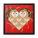 Vowlentine Charley Harper Framed Giclee Print on Stretched Canvas-13