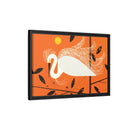 Snowy Egret Charley Harper Framed Giclee Print on Stretched Canvas-39