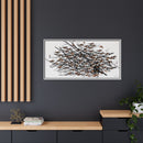 His Eyes Are On The Sparrow Charley Harper Framed Giclee Print Stretched on Canvas-43