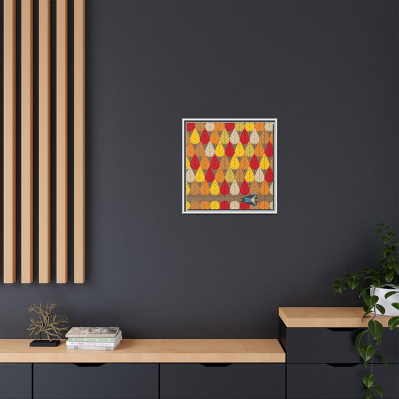 Octoberama Charley Harper Framed Giclee Print Stretched On Canvas