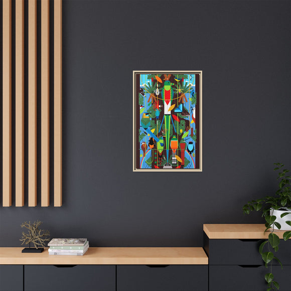Monteverde Charley Harper Framed Giclee Print Stretched On Canvas