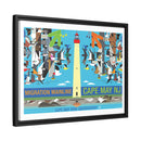 Cape May New Jersey Migration Mainline  Giclee on Stretched Canvas Framed-4