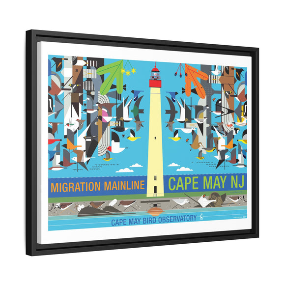 Cape May New Jersey Migration Mainline  Giclee on Stretched Canvas Framed