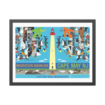 Cape May (Migration Mainline) Charley Harper Framed Poster - 0