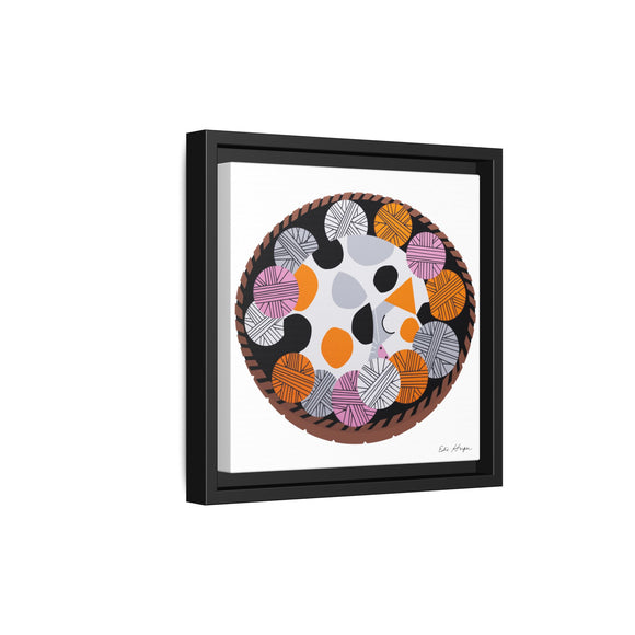 Kittens n' Knittens Edie Harper Framed Giclee Print on Stretched Canvas