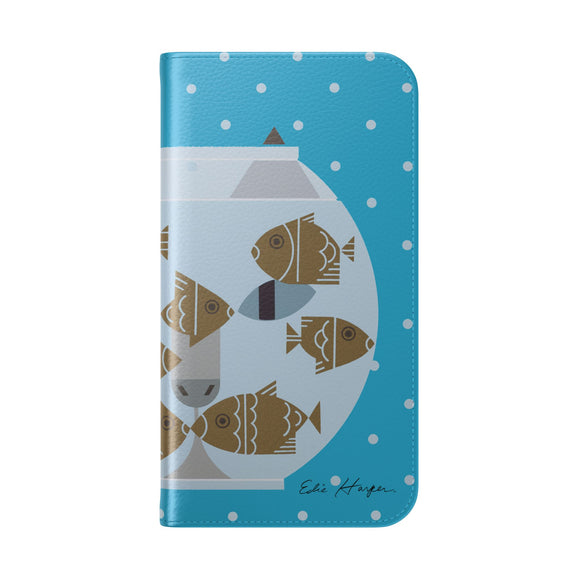 Edie Harper Fishful Thinking Phone Folio Iphone and Galaxy