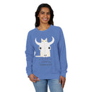 Edie Harper Cat Carson Western Scout Raglan Crewneck Sweatshirt-11