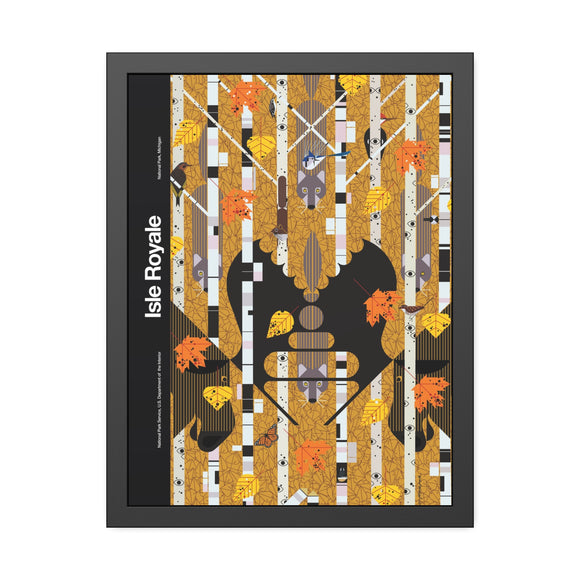 Isle Royale Charley Harper for the NPS Pinewood Frame
