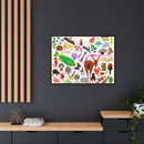 Charley Harper Florida Keys Framed Giclee On Canvas Wall Art-21