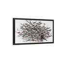 His Eyes Are On The Sparrow Charley Harper Framed Giclee Print Stretched on Canvas-35