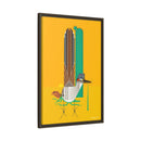 Tall Tail Charley Harper  Framed Giclee Canvas Wrapped Wall Mural Southwest Mid-Century Modern Art-21