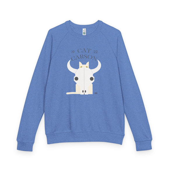 Edie Harper Cat Carson Western Scout Raglan Crewneck Sweatshirt