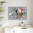 Winter Charley Harper Framed Giclee Print Stretched On Canvas-36