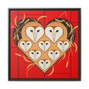 Vowlentine Charley Harper Framed Giclee Print on Stretched Canvas-5