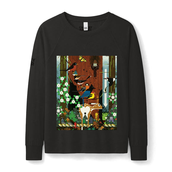 CAM SIERRA Women's Featherweight French Terry Long Sleeve Crewneck