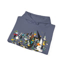 Charley Harper Mystery Of The Missing Migrants Unisex Heavy Blend™ Hooded Sweatshirt-17