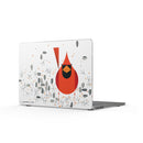 Cardinal Closeup Charley Harper  – Snap-On MacBook Case-4