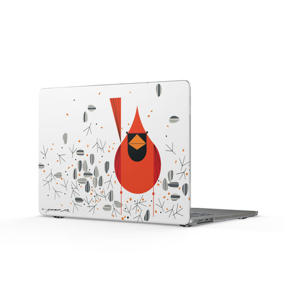 Cardinal Closeup Charley Harper  – Snap-On MacBook Case