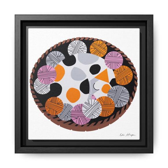 Kittens n' Knittens Edie Harper Framed Giclee Print on Stretched Canvas