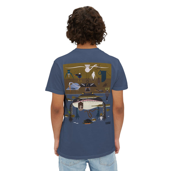 Everglades badge 2 Unisex Garment-Dyed Pocket T-Shirt