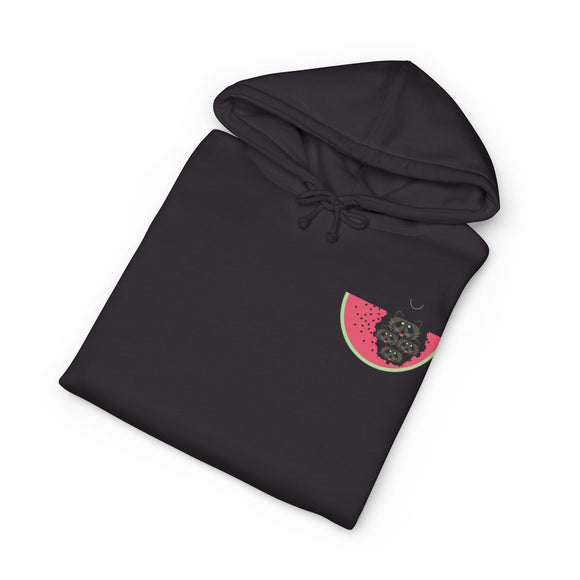 Watermelon Moon Charley Harper Unisex Heavyweight Hooded Sweatshirt