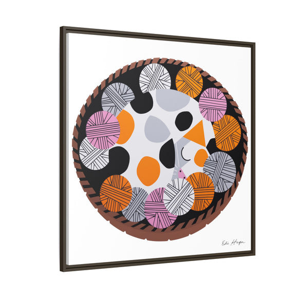 Kittens n' Knittens Edie Harper Framed Giclee Print on Stretched Canvas