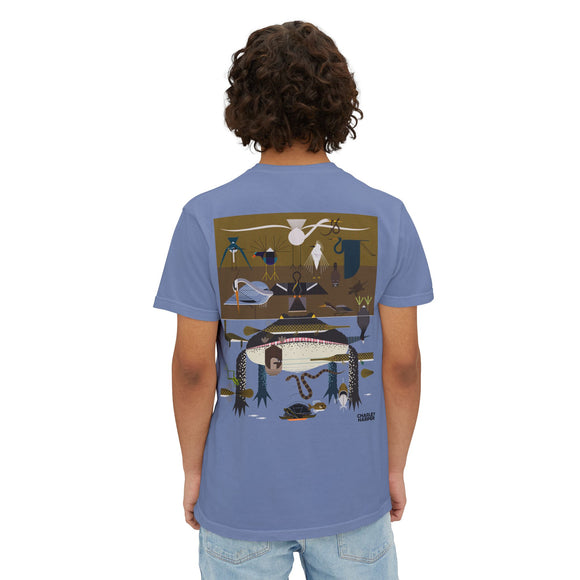 Everglades badge 2 Unisex Garment-Dyed Pocket T-Shirt