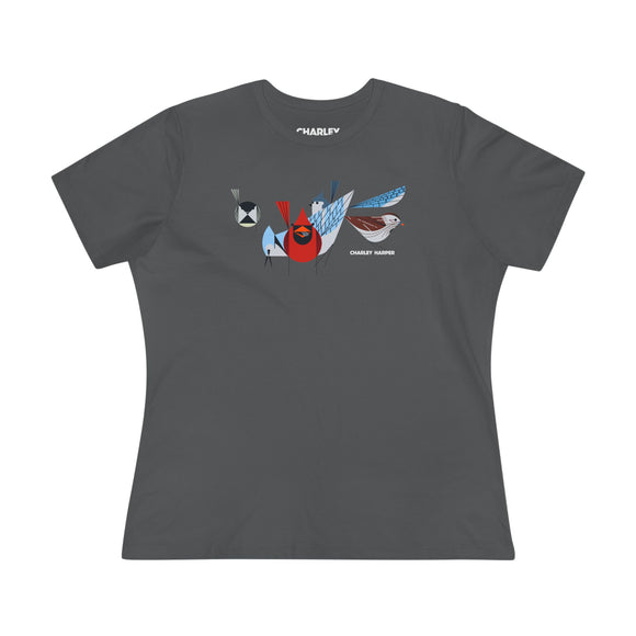 Bird Feeder's Charley Harper Women's Cotton Tee