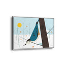 White-Breasted Nuthatch Charley Harper Giclee on Matte Stretched Canvas-107