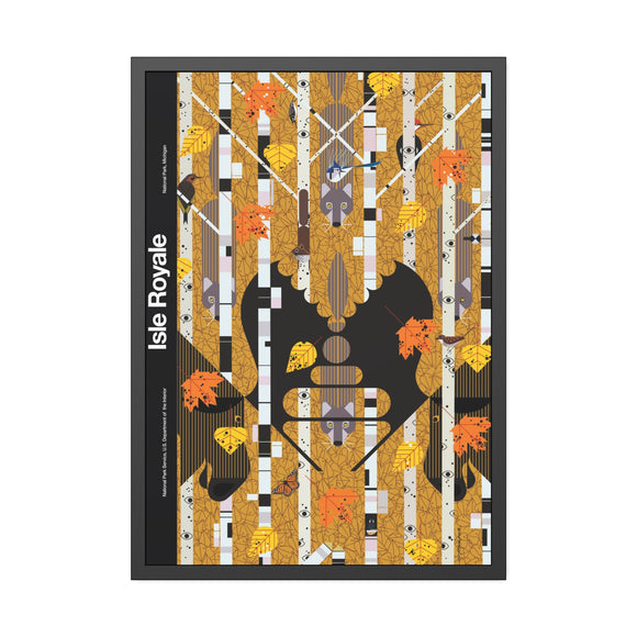 Isle Royale Charley Harper for the NPS Pinewood Frame